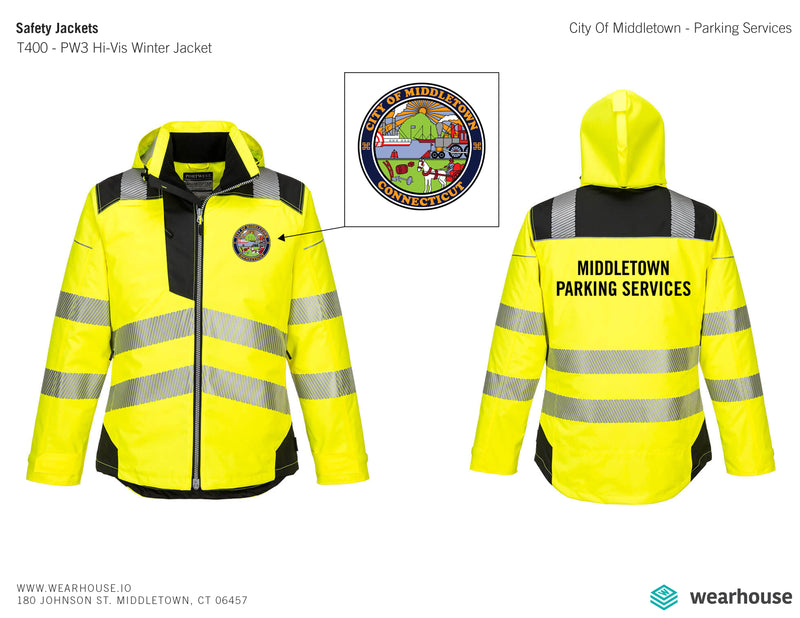 Safety Jackets - T400 - Pw3 Hi-Vis Winter Jacket