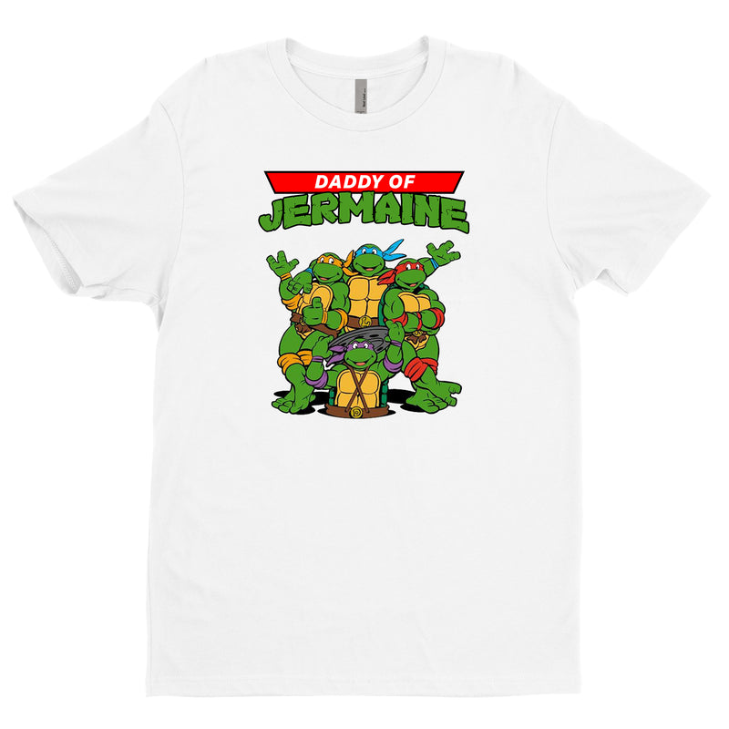Ninja Turtle Birthday T-Shirt - Next Level 3600 Adult Tee - Jermaine - Front + Back