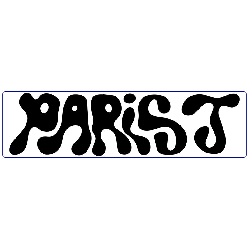 10.75x3 - Paris J - Abstract Logo - Black - Decal