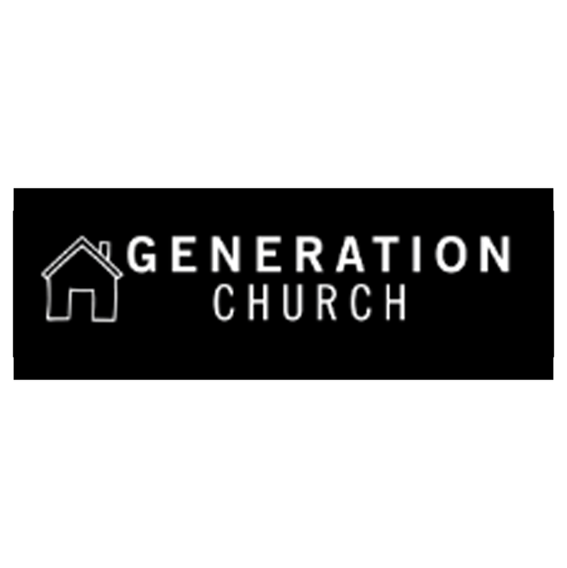 HT - Generation Church - House with GC Text - White