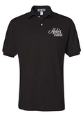 Aldo's Restaurant - Logo (1C  - White) - Embroider - Polo (Men) - Jerzees 437MSR
