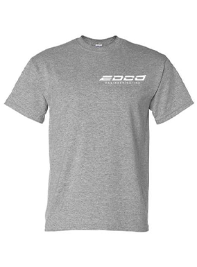 EDCO - Logo (1C  - White) - Screen Print - T-Shirt - Gildan 8000