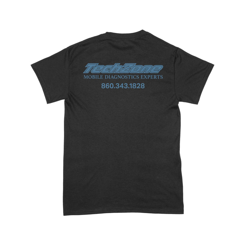 TechZone - Logo (1C  - Blue) - T-Shirt - Gildan 8000